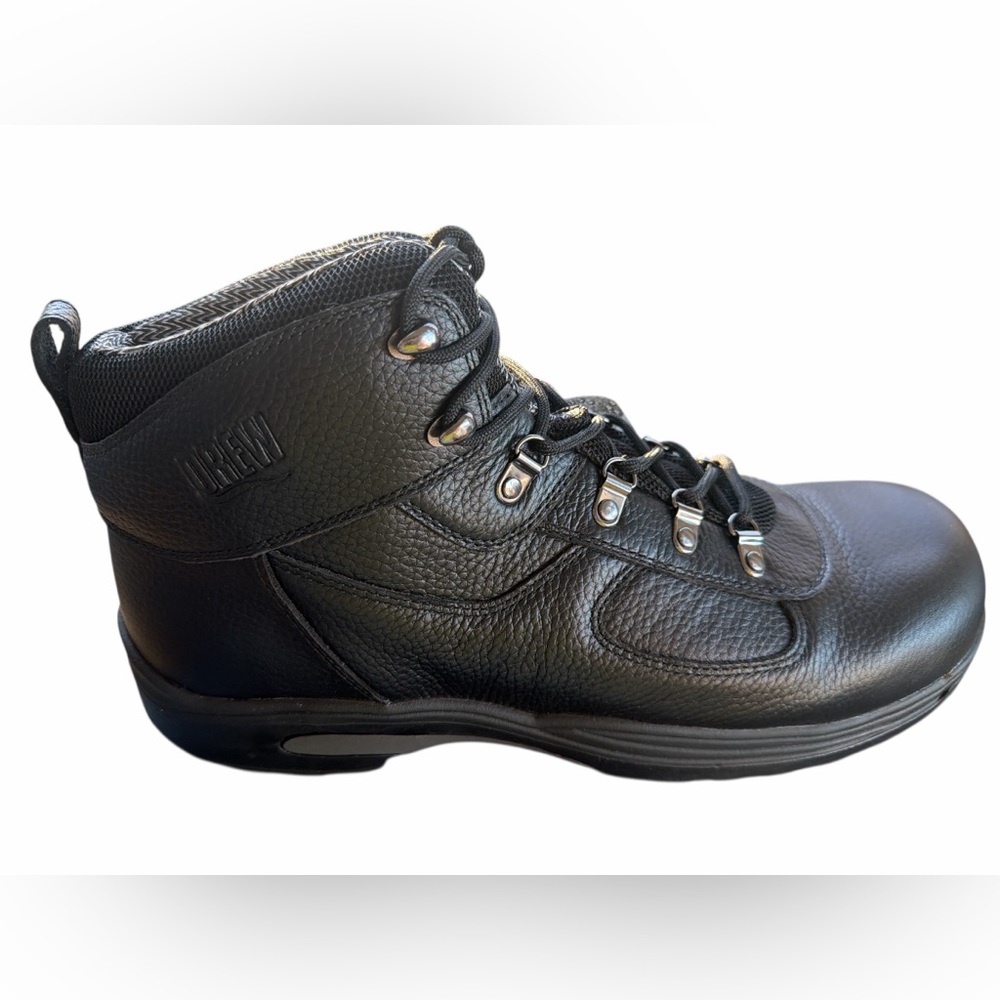 NEW Drew Rockford Men's 13M Waterproof Black Leather Hiking Work Boots Diabetic - Picture 5 of 14